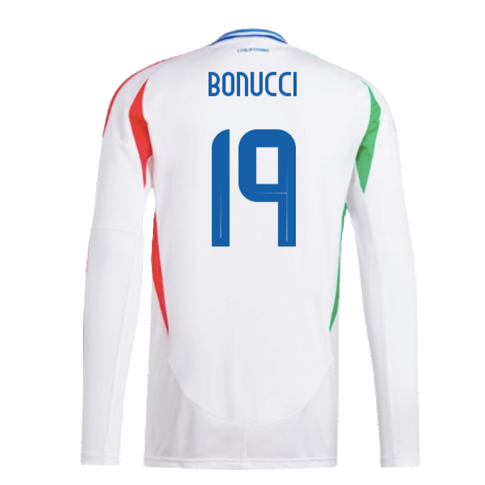 2024-2025 Italy Long Sleeve Away Shirt (BONUCCI 19)