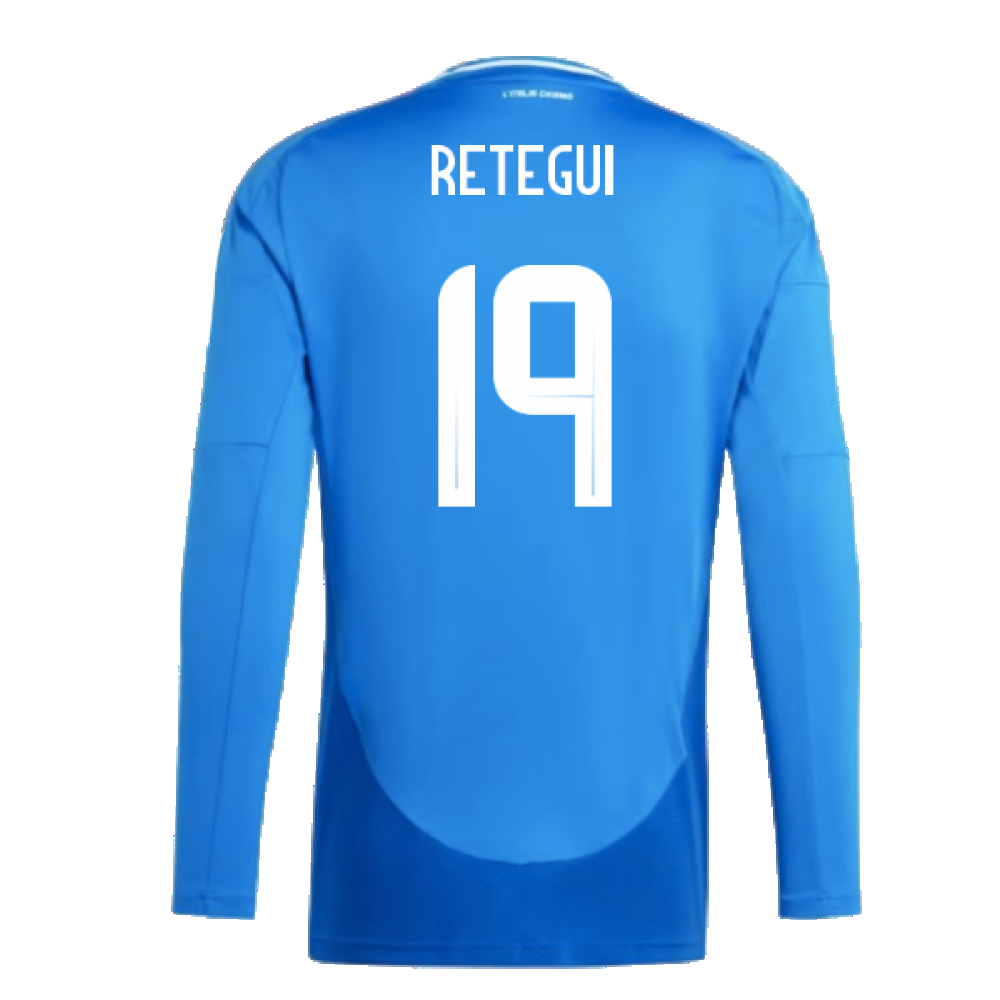 2024-2025 Italy Long Sleeve Home Shirt (RETEGUI 19)