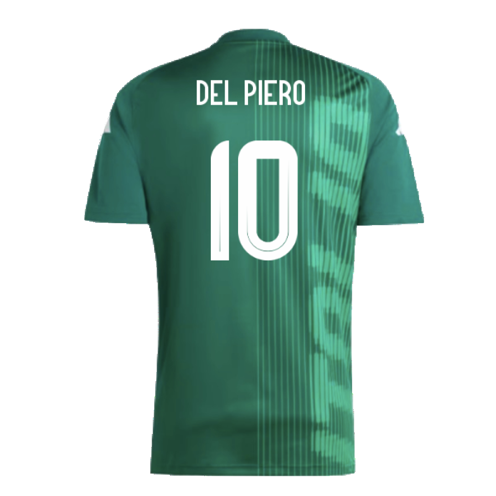 2024-2025 Italy Pre-Match Shirt (Green) (DEL PIERO 10)