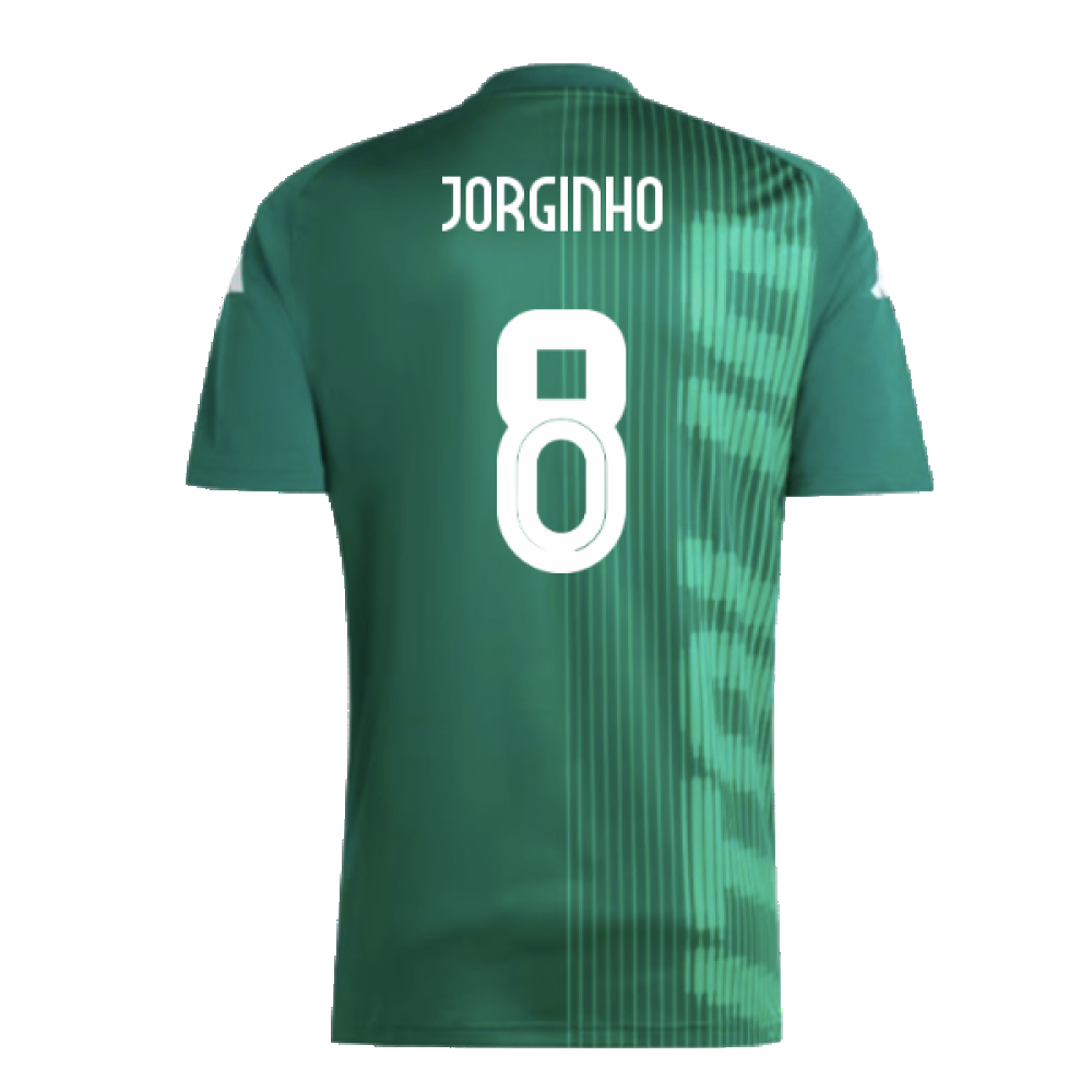 2024-2025 Italy Pre-Match Shirt (Green) (JORGINHO 8)