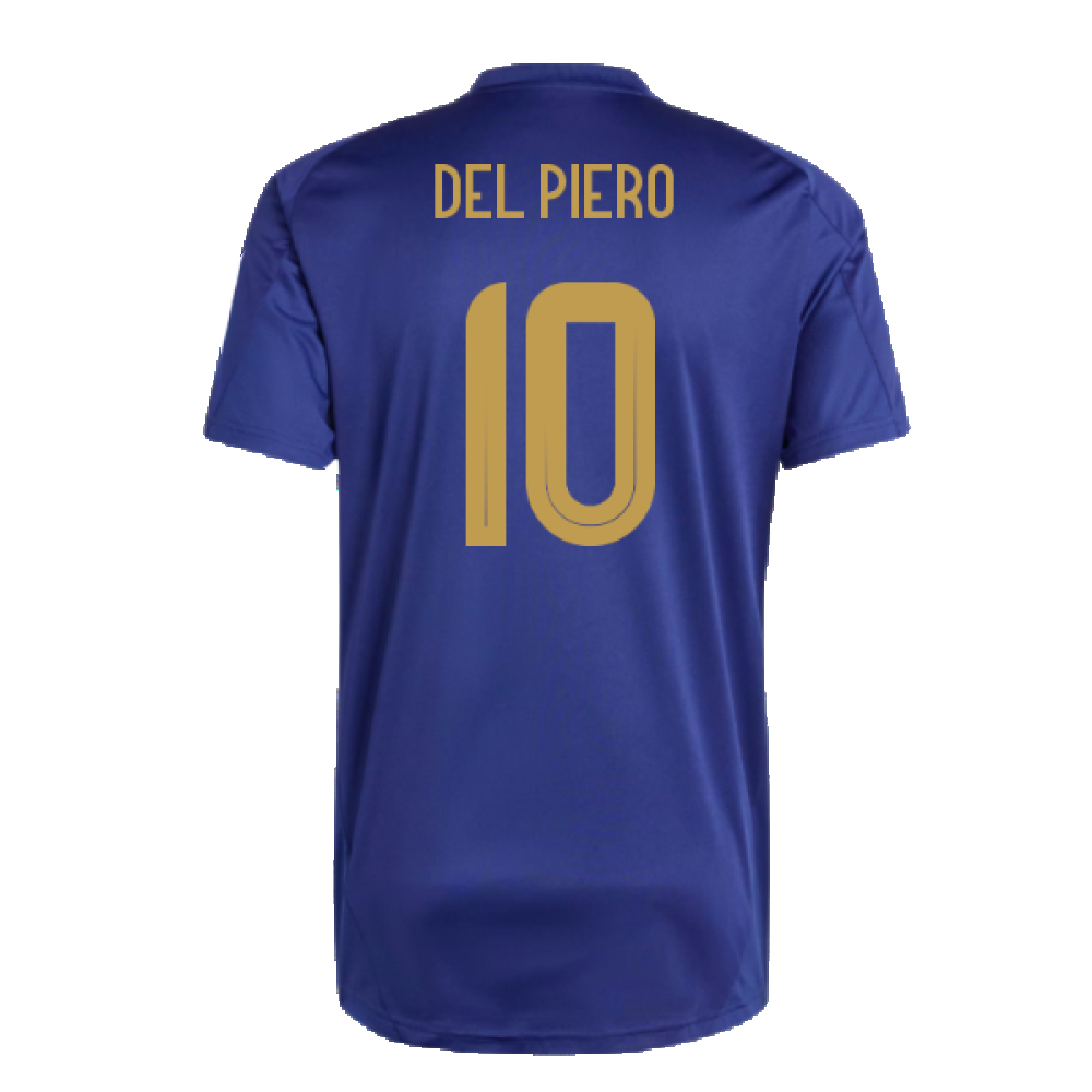 2024-2025 Italy Training Jersey (Navy) (DEL PIERO 10)