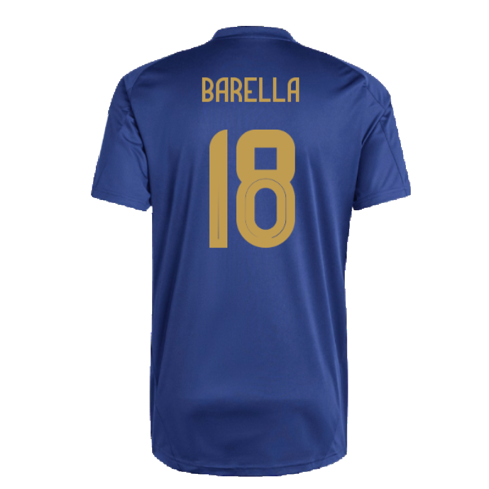 2024-2025 Italy Training Tee (Navy) (BARELLA 18)