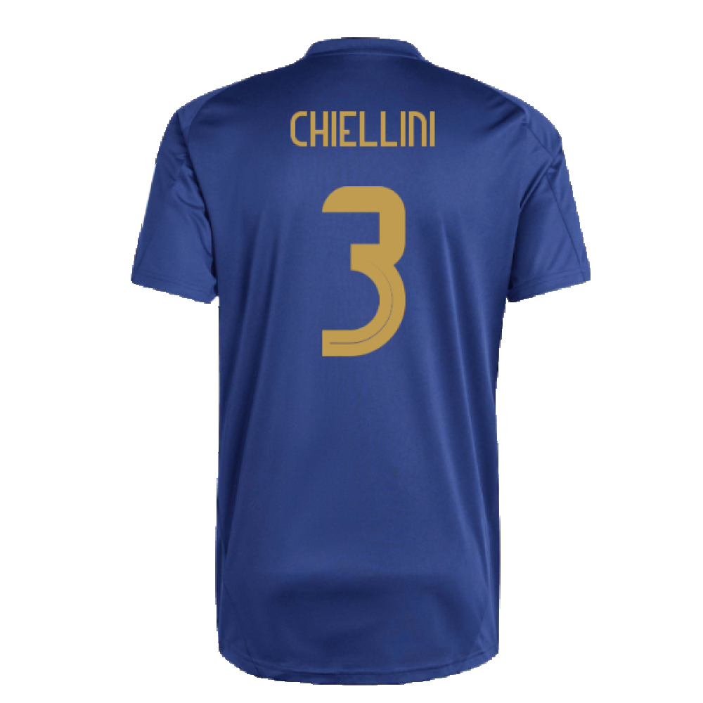 2024-2025 Italy Training Tee (Navy) (CHIELLINI 3)