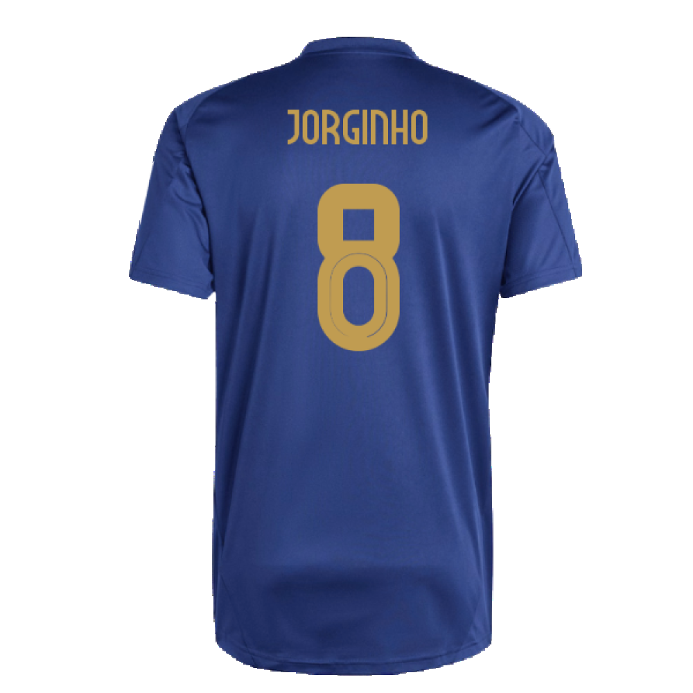 2024-2025 Italy Training Tee (Navy) (JORGINHO 8)