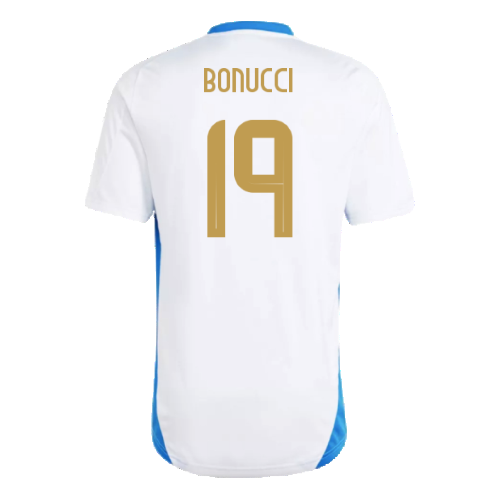 2024-2025 Italy Training Tee (White) (BONUCCI 19)