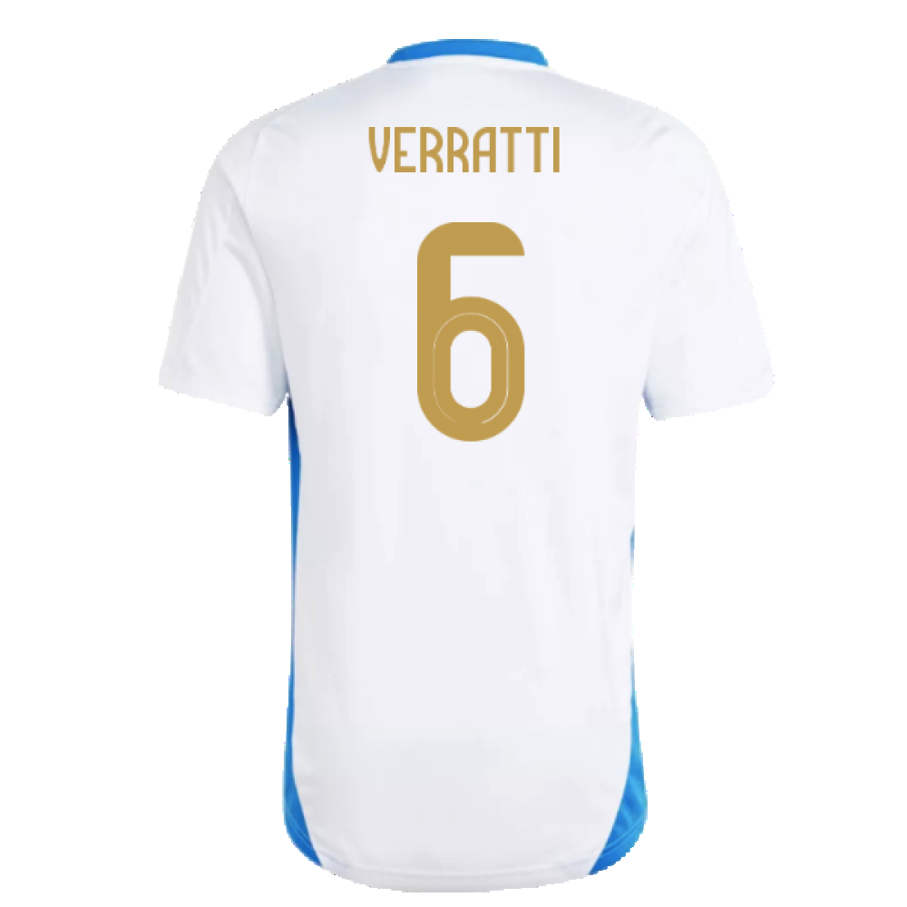 2024-2025 Italy Training Tee (White) (VERRATTI 6)