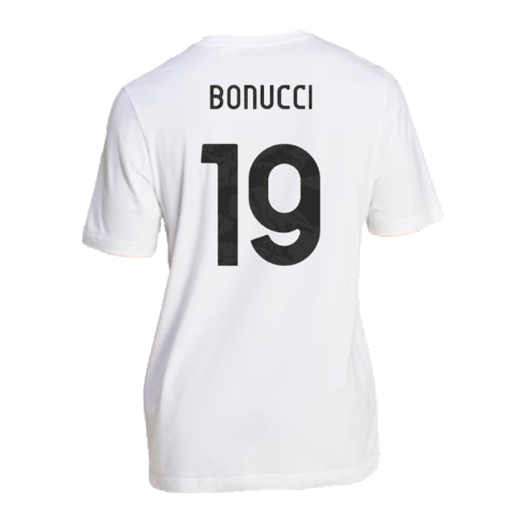 2024-2025 Juventus DNA Graphic Tee (White) (Bonucci 19)