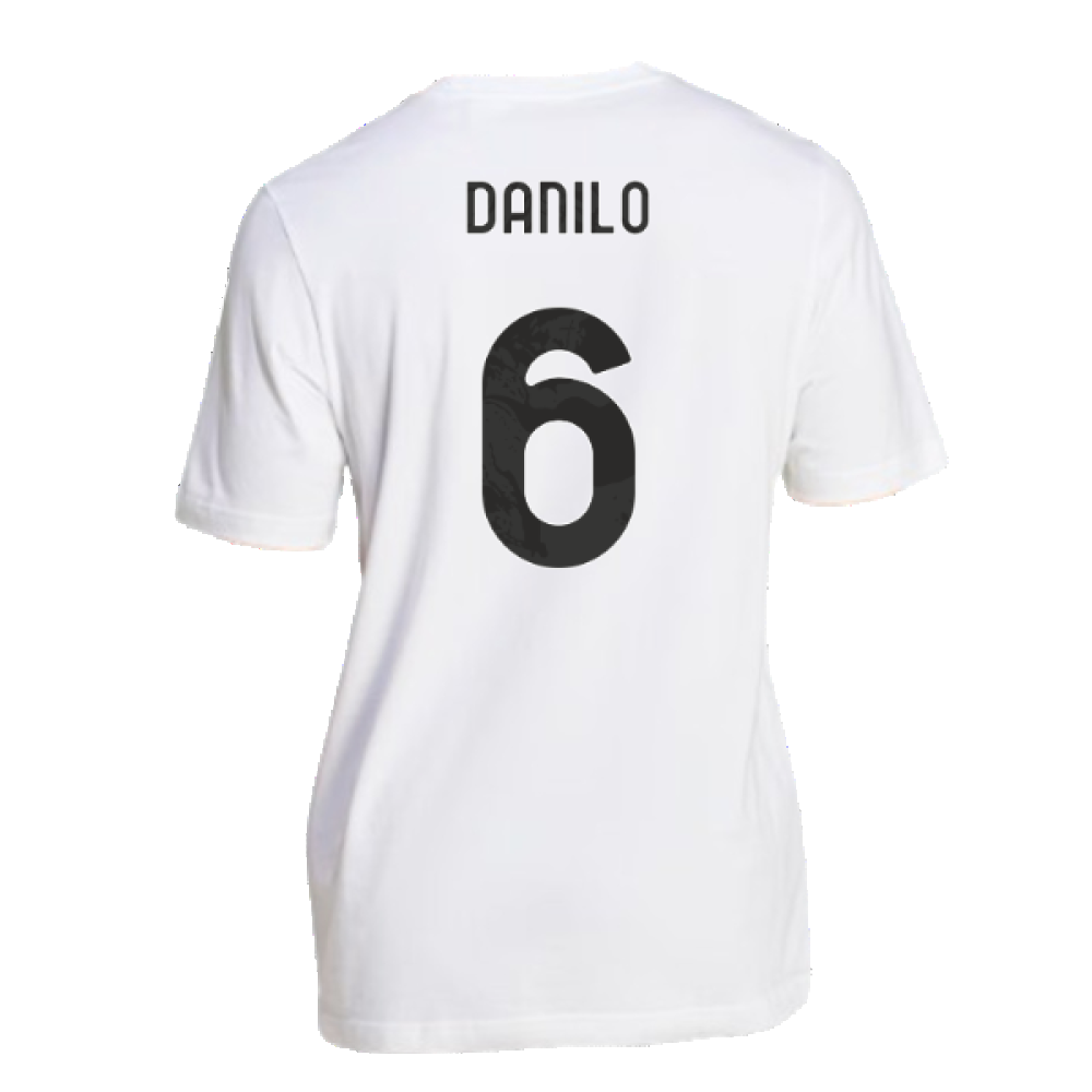 2024-2025 Juventus DNA Graphic Tee (White) (Danilo 6)