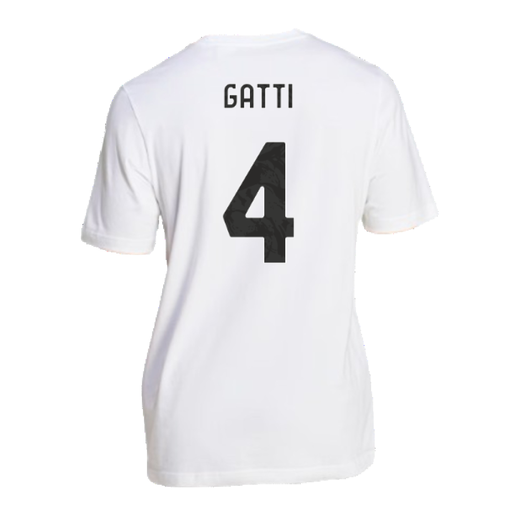 2024-2025 Juventus DNA Graphic Tee (White) (Gatti 4)