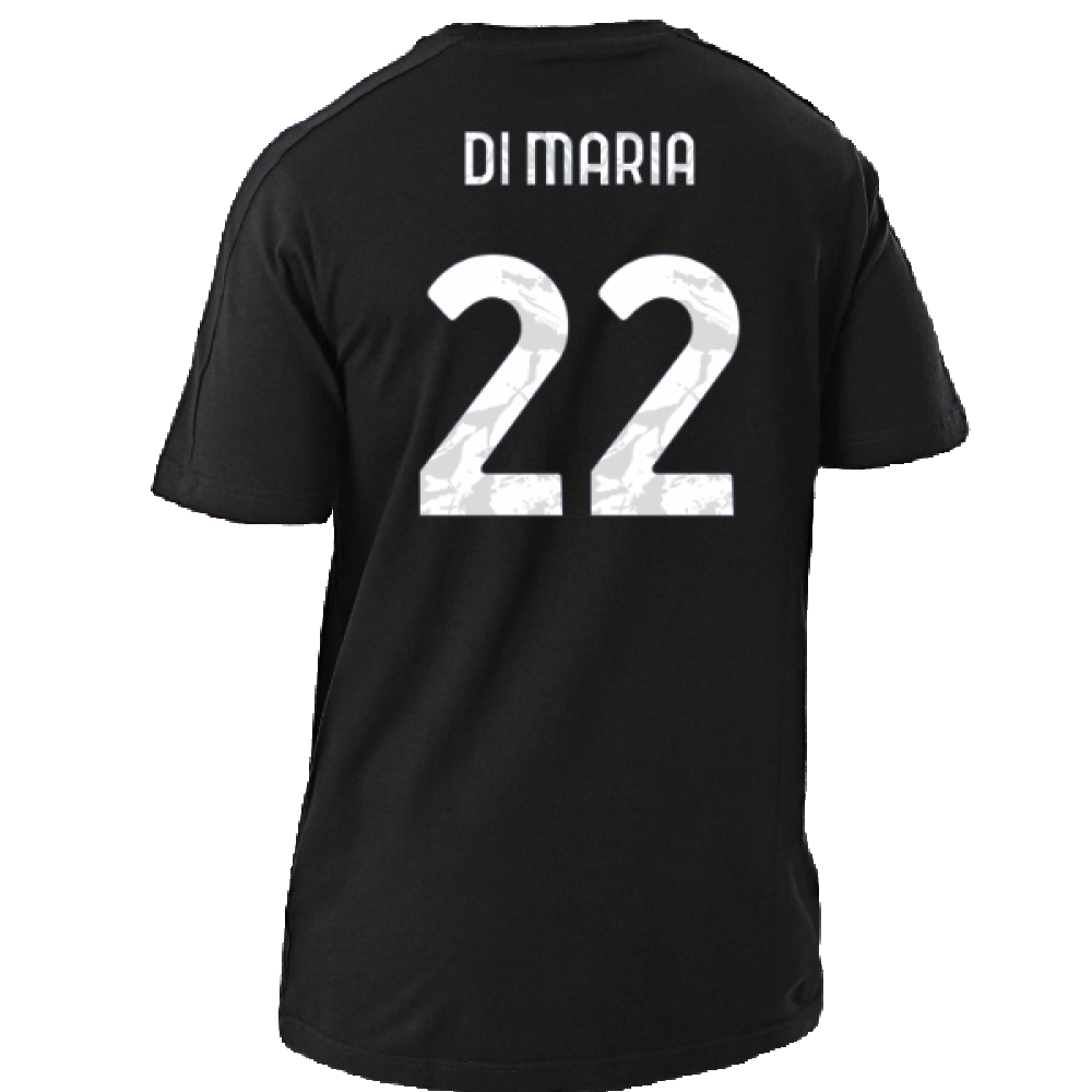 2024-2025 Juventus DNA Tee (Black) (Di Maria 22)