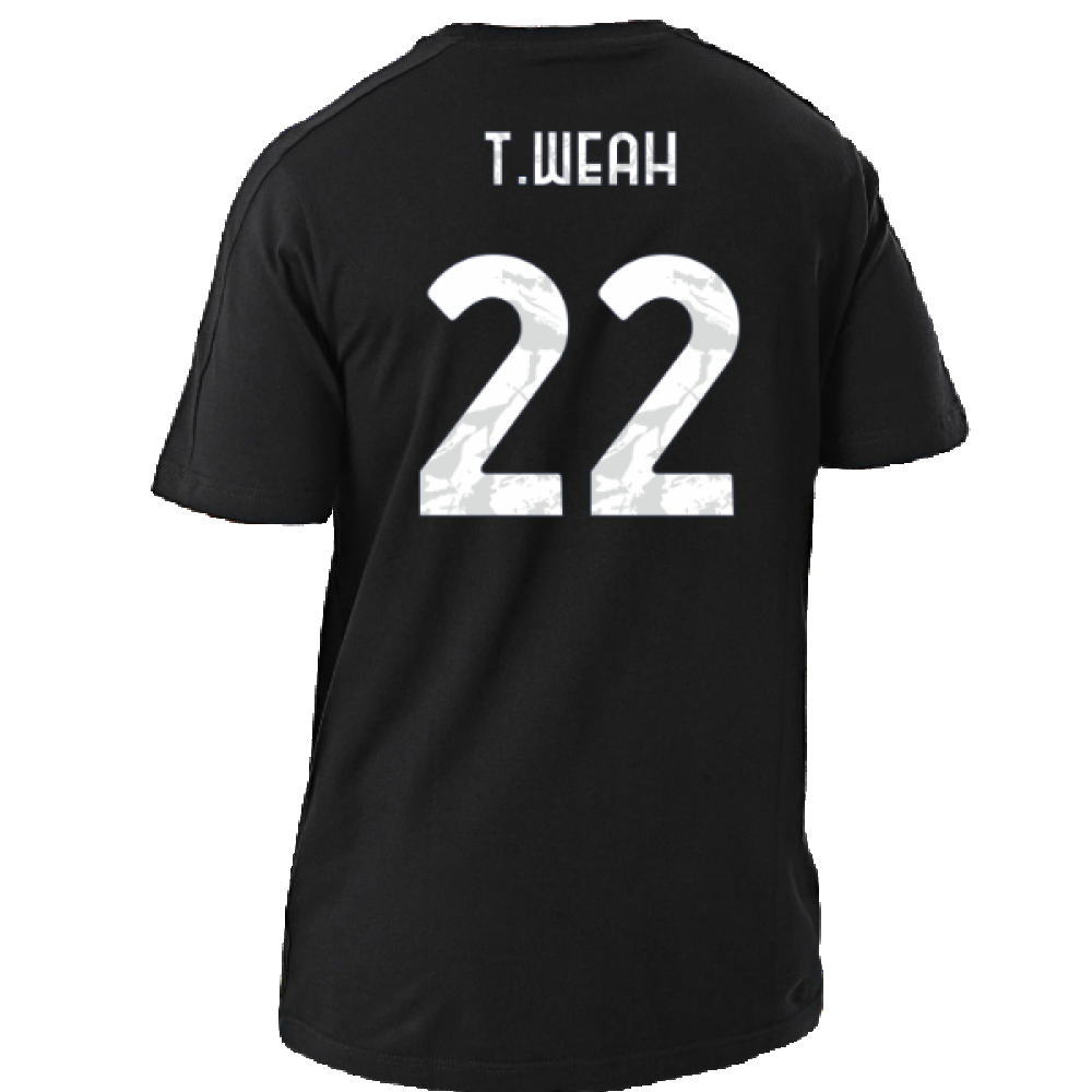 2024-2025 Juventus DNA Tee (Black) (T.Weah 22)