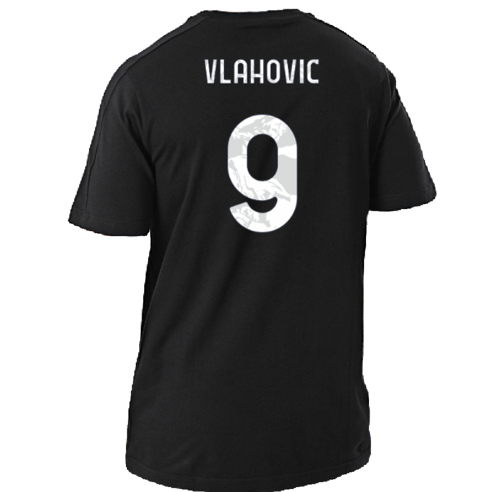 2024-2025 Juventus DNA Tee (Black) (Vlahovic 9)