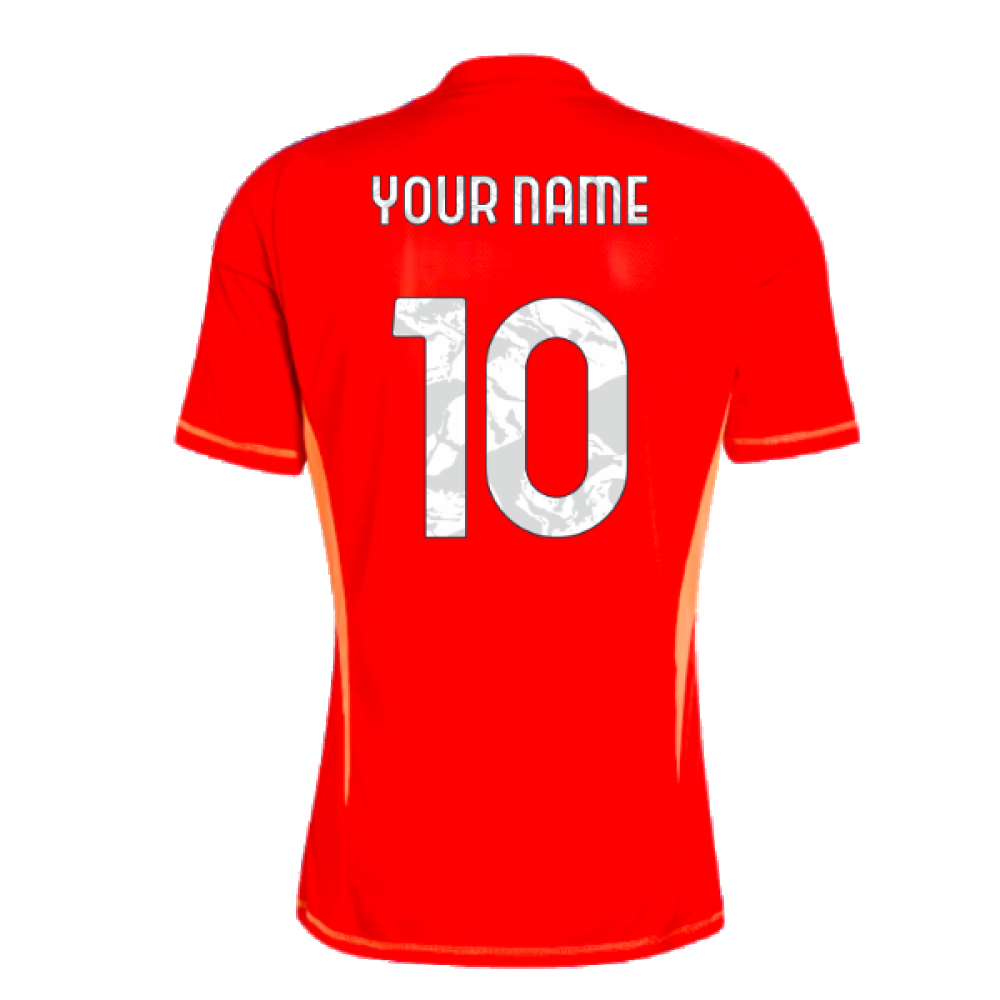 2024-2025 Juventus Home Goalkeeper Shirt (Red) (Your Name)