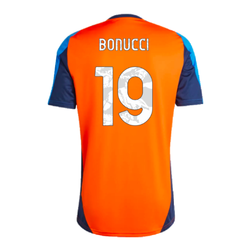 2024-2025 Juventus Training Jersey (Orange) (Bonucci 19)