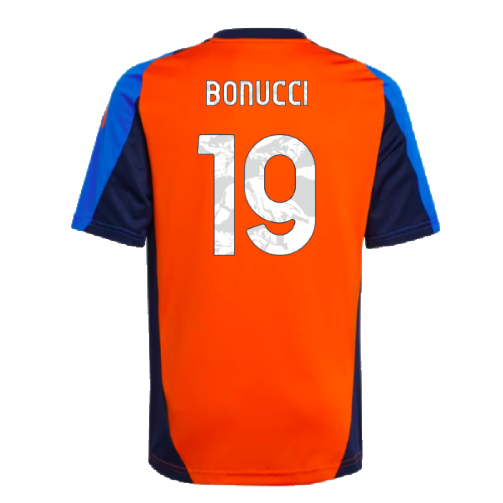 2024-2025 Juventus Training Jersey (Orange) - Kids (Bonucci 19)