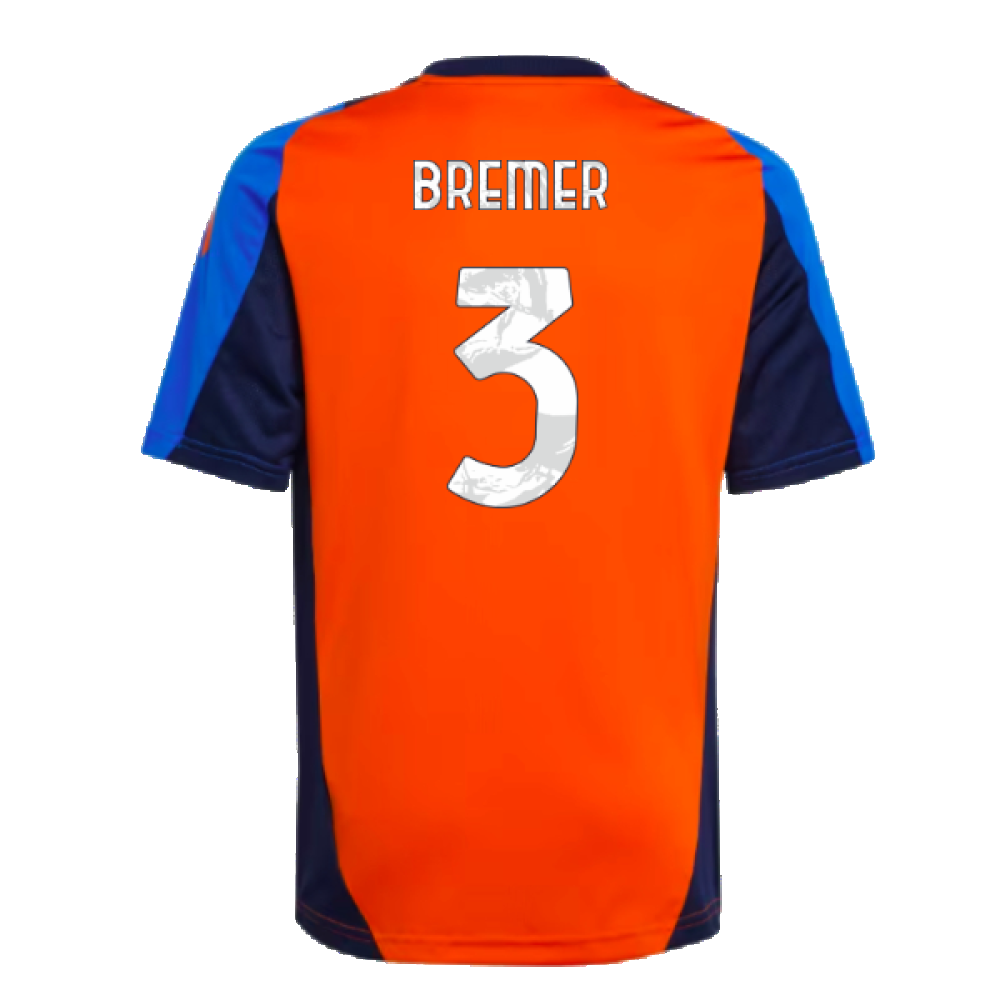 2024-2025 Juventus Training Jersey (Orange) - Kids (Bremer 3)