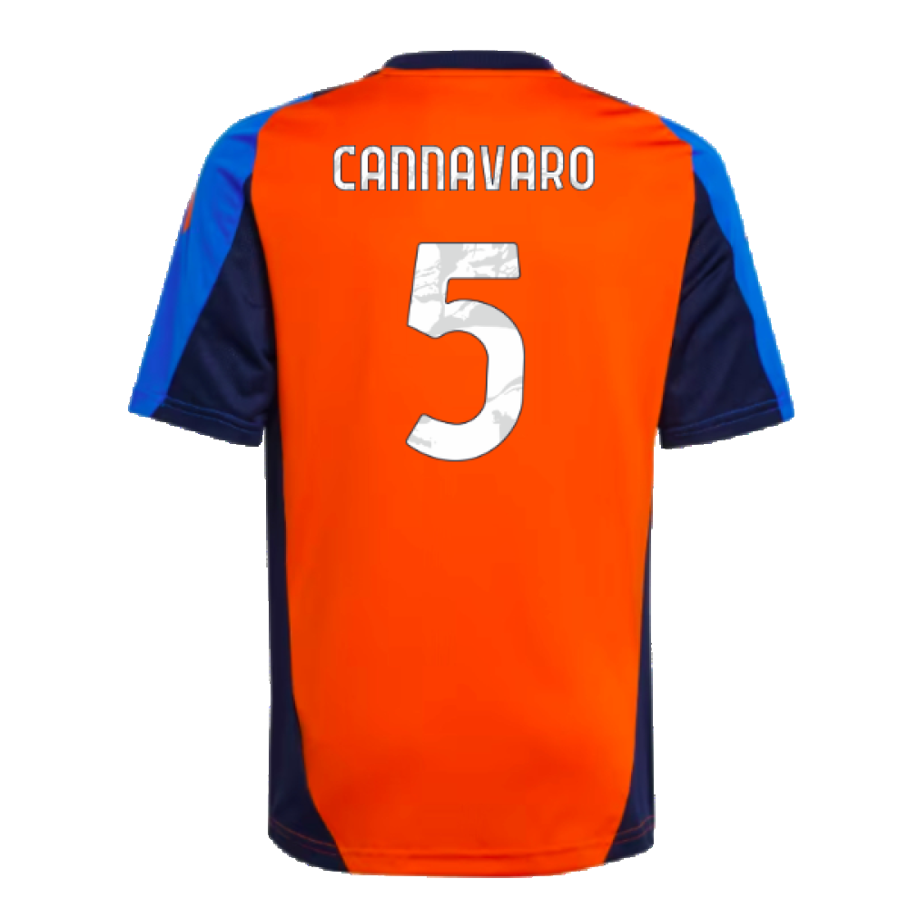 2024-2025 Juventus Training Jersey (Orange) - Kids (Cannavaro 5)