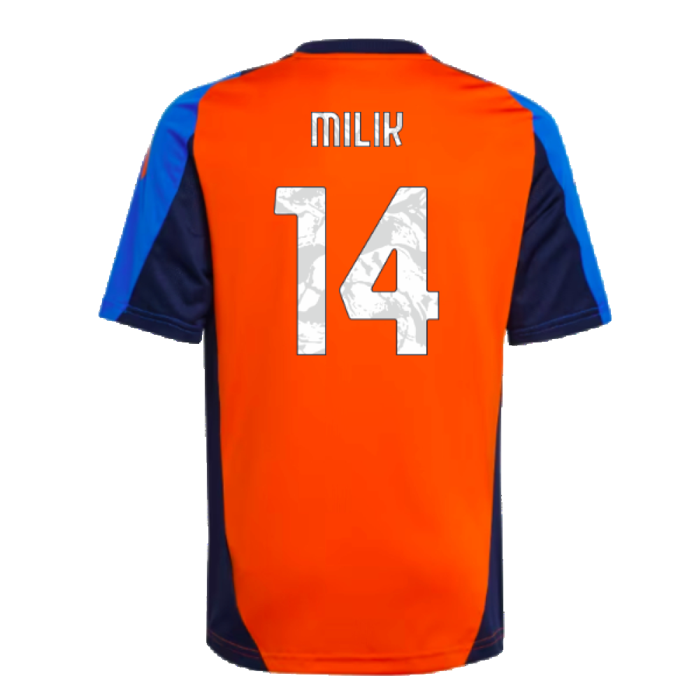 2024-2025 Juventus Training Jersey (Orange) - Kids (Milik 14)