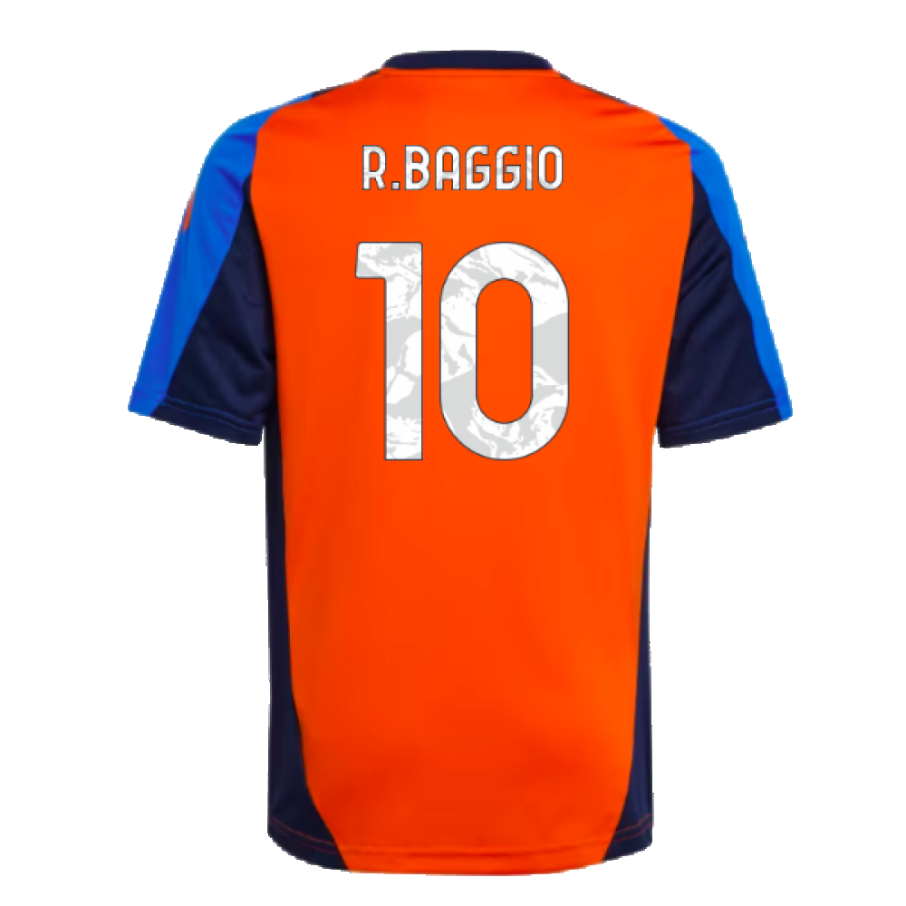 2024-2025 Juventus Training Jersey (Orange) - Kids (R.Baggio 10)