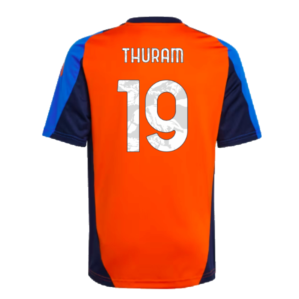 2024-2025 Juventus Training Jersey (Orange) - Kids (Thuram 19)