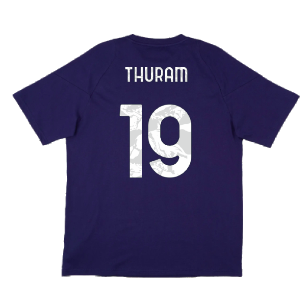 2024-2025 Juventus Training Tee (Navy) (Thuram 19)