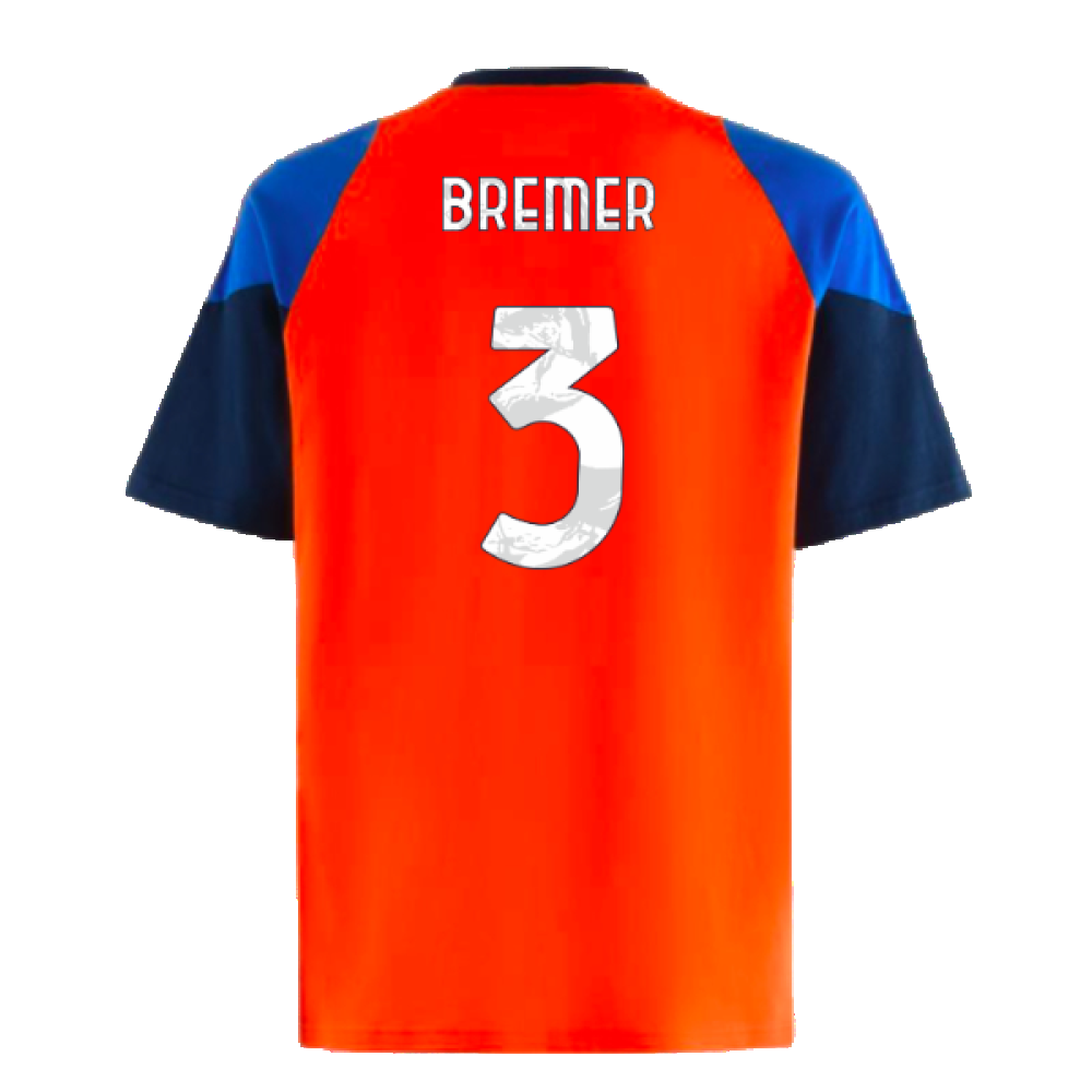 2024-2025 Juventus Training Tee (Orange) (Bremer 3)