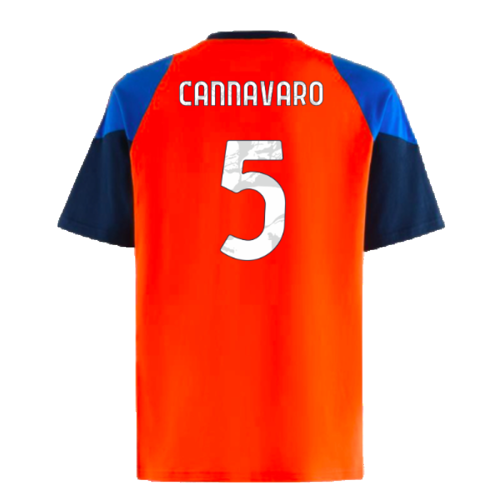 2024-2025 Juventus Training Tee (Orange) (Cannavaro 5)