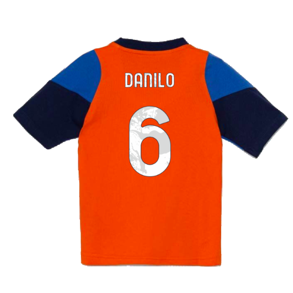 2024-2025 Juventus Training Tee (Orange) - Kids (Danilo 6)