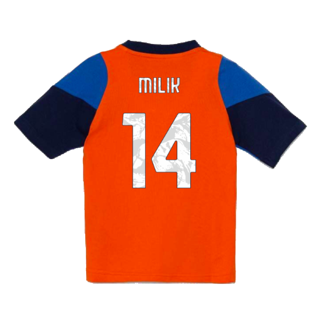 2024-2025 Juventus Training Tee (Orange) - Kids (Milik 14)