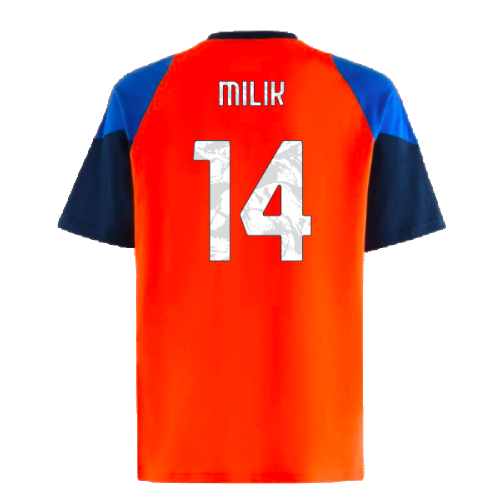 2024-2025 Juventus Training Tee (Orange) (Milik 14)