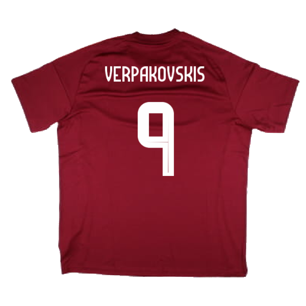 2024-2025 Latvia Home Fan Shirt (Verpakovskis 9)