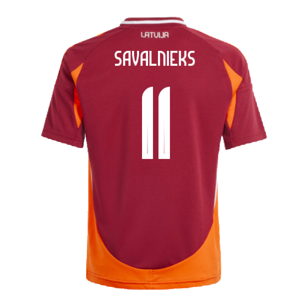 2024-2025 Latvia Home Shirt (Kids) (Savalnieks 11)