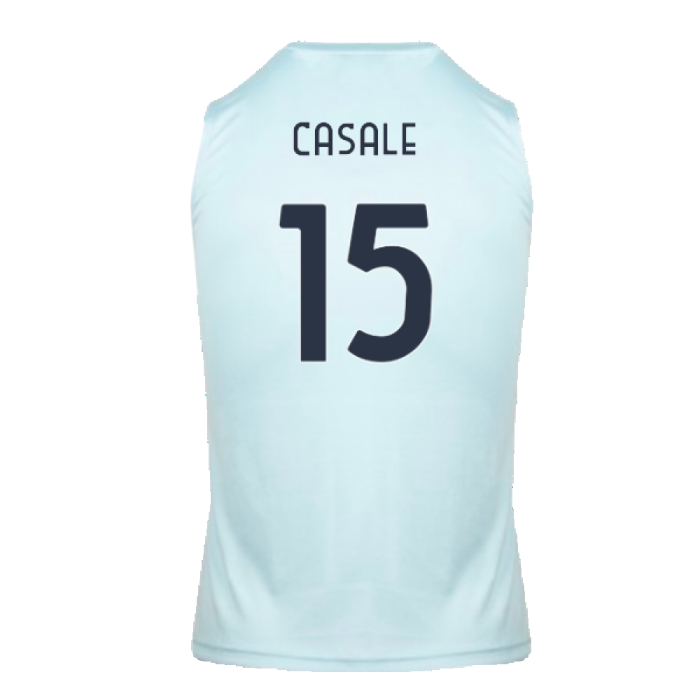 2024-2025 Lazio Graphic Sleeveless Training Shirt (Ice Blue) (Casale 15)