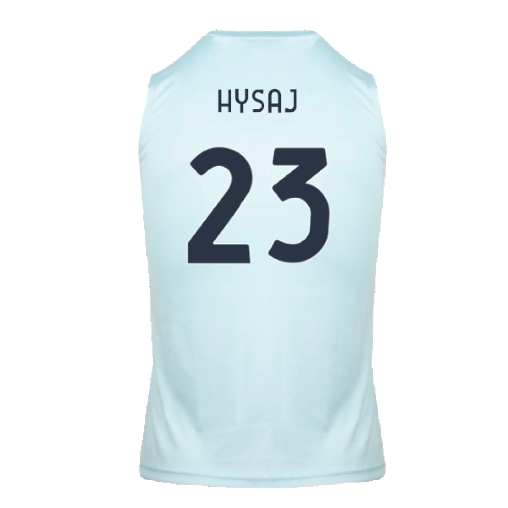 2024-2025 Lazio Graphic Sleeveless Training Shirt (Ice Blue) (Hysaj 23)