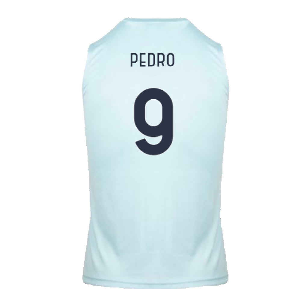 2024-2025 Lazio Graphic Sleeveless Training Shirt (Ice Blue) (Pedro 9)