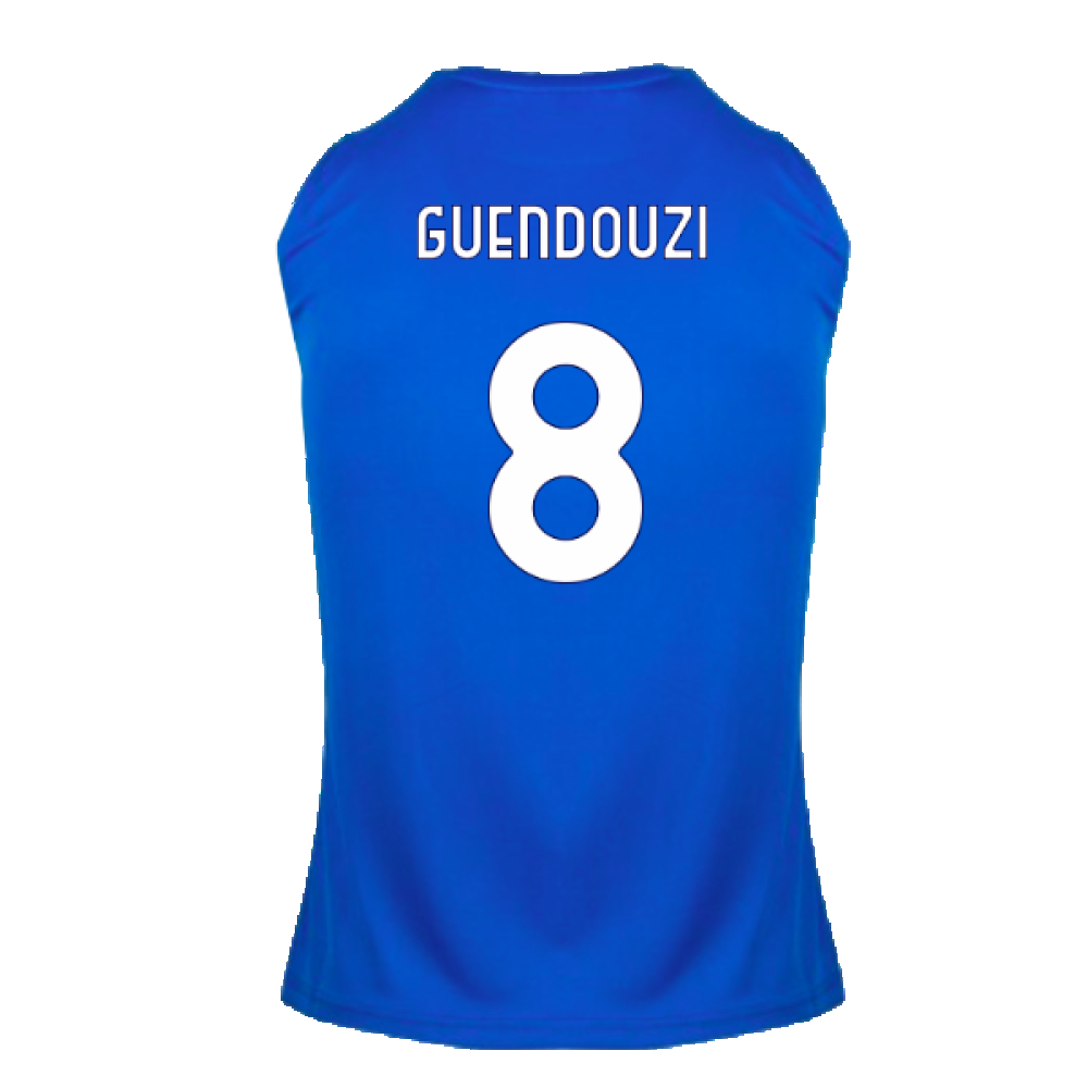 2024-2025 Lazio Graphic Sleeveless Training Shirt (Royal) (Guendouzi 8)