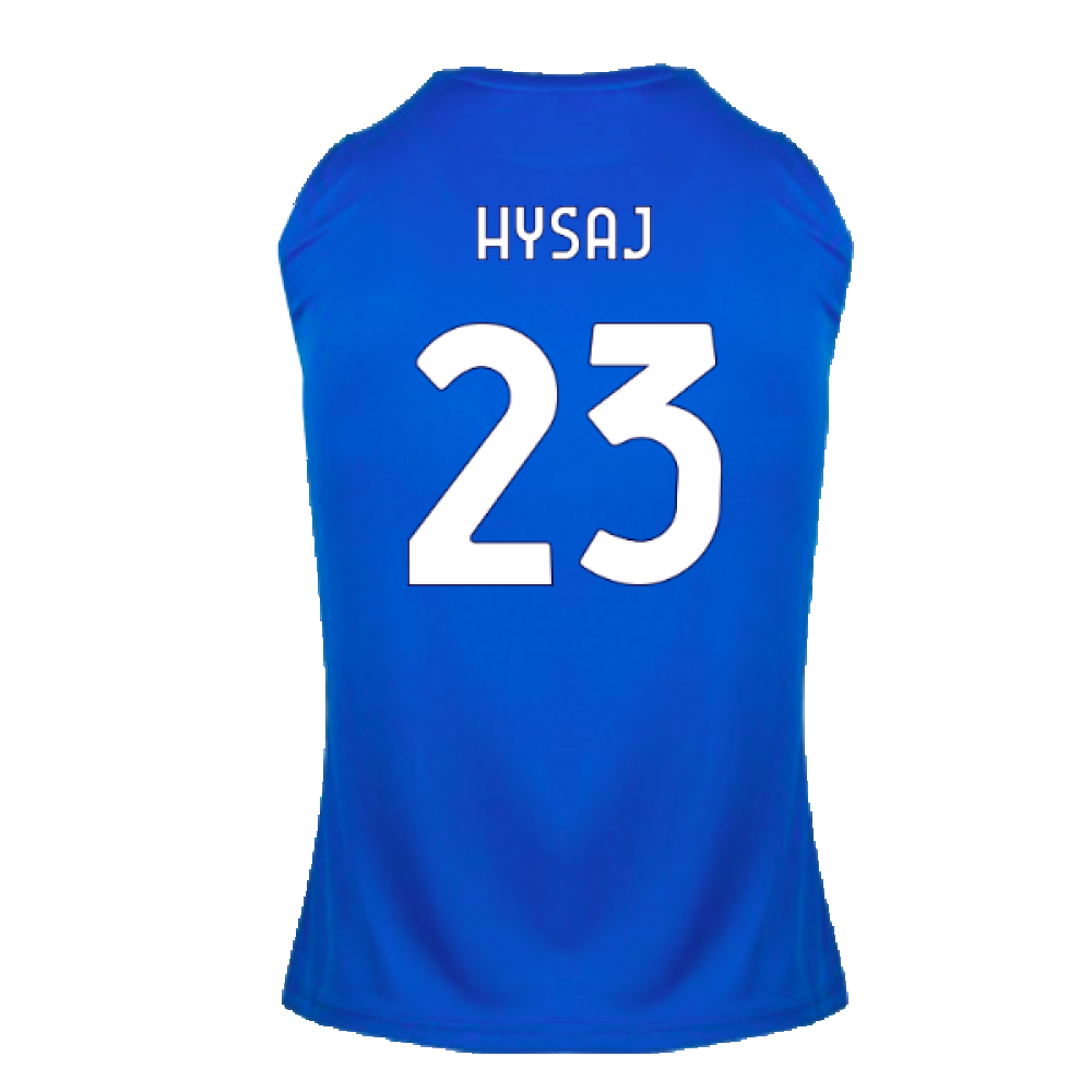 2024-2025 Lazio Graphic Sleeveless Training Shirt (Royal) (Hysaj 23)