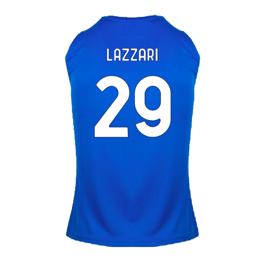 2024-2025 Lazio Graphic Sleeveless Training Shirt (Royal) (Lazzari 29)