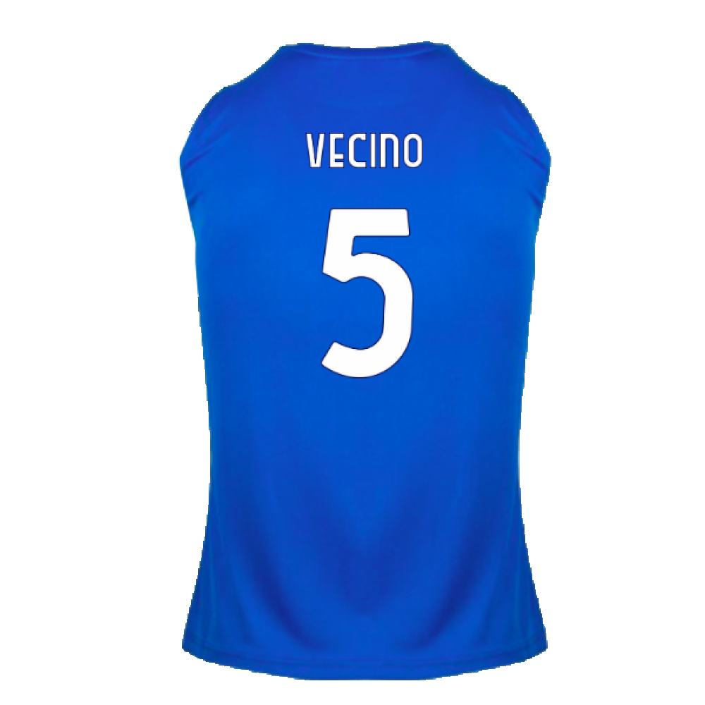 2024-2025 Lazio Graphic Sleeveless Training Shirt (Royal) (Vecino 5)