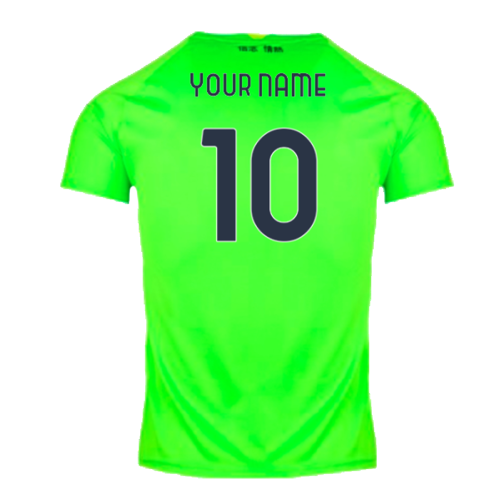 2024-2025 Lazio Home Goalkeeper Shirt (Green) - Kids (Your Name)