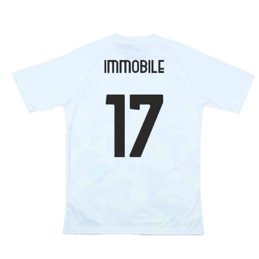 2024-2025 Lazio Pre-Match Jersey (White) (Immobile 17)