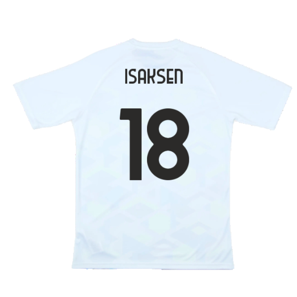 2024-2025 Lazio Pre-Match Jersey (White) (Isaksen 18)