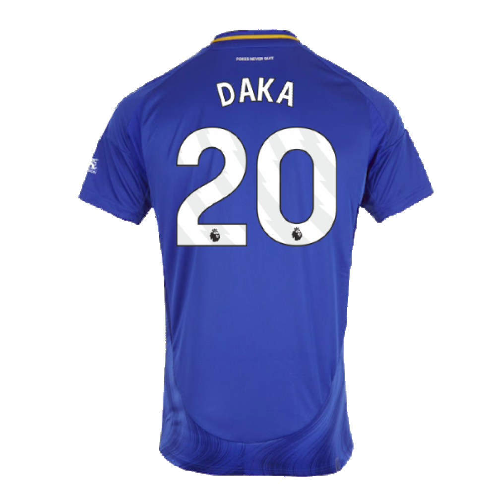 2024-2025 Leicester City Home Shirt (Daka 20)