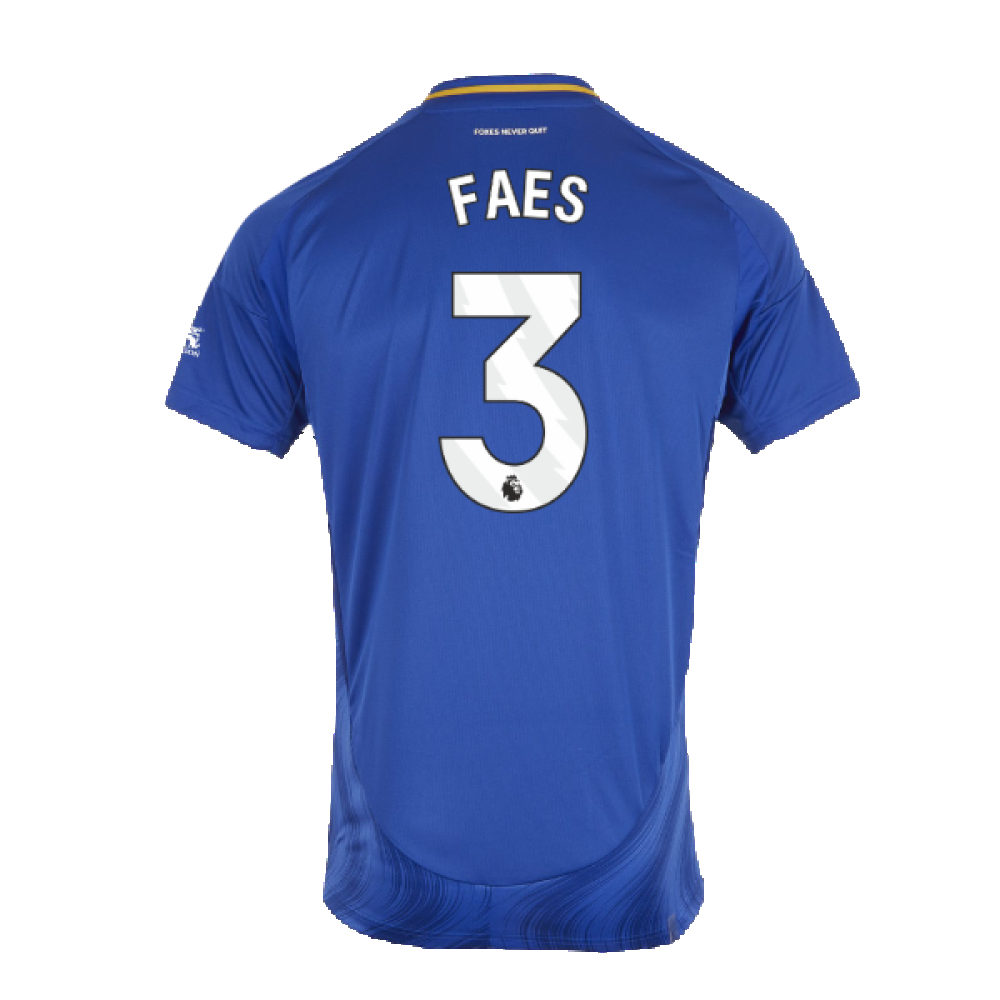 2024-2025 Leicester City Home Shirt (Kids) (Faes 3)