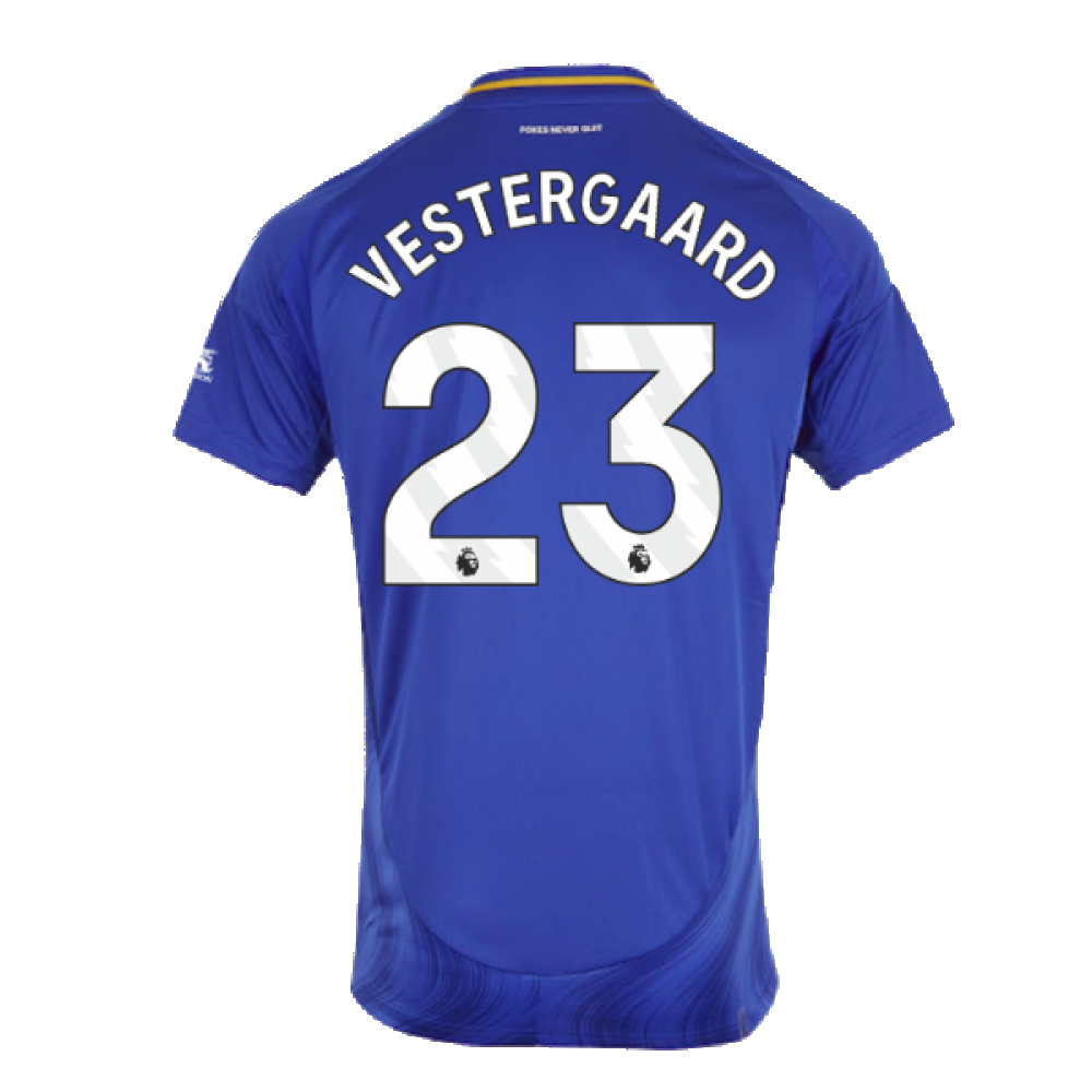 2024-2025 Leicester City Home Shirt (Vestergaard 23)