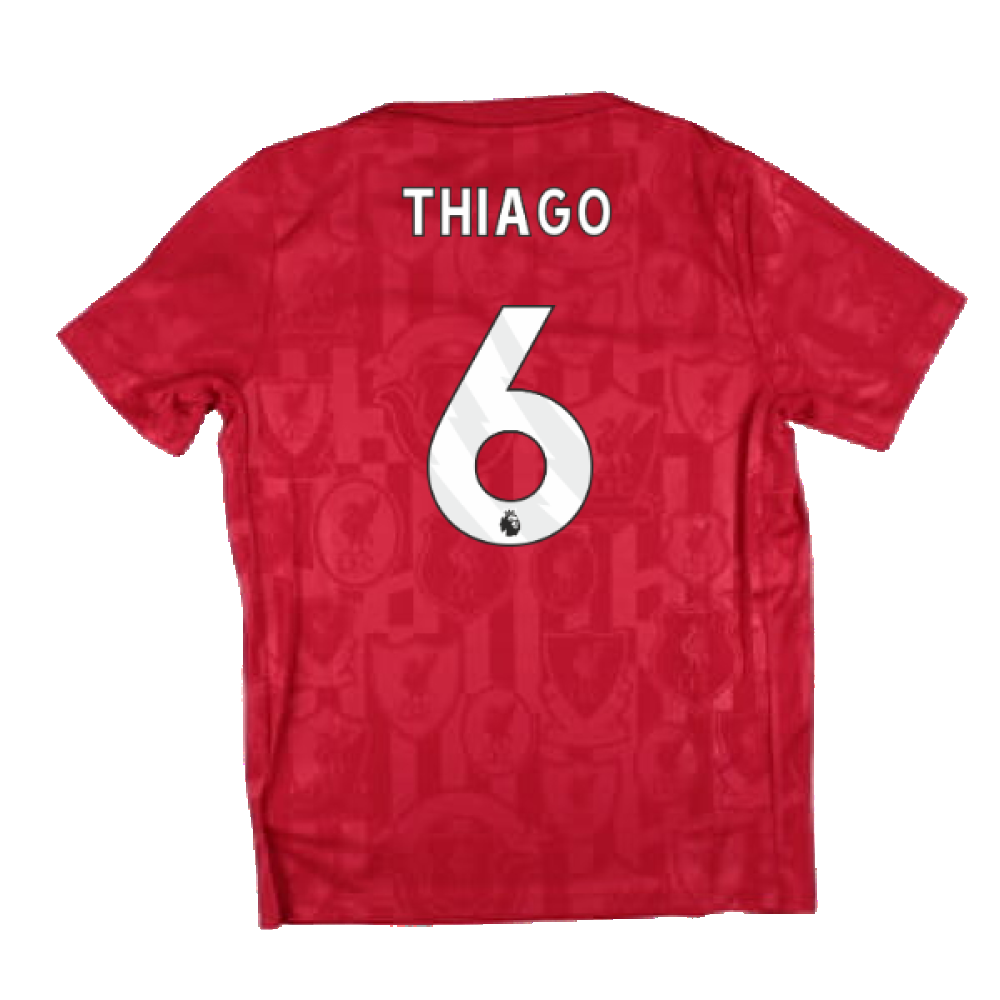 2024-2025 Liverpool Academy Pre-Match Shirt (Red) - Kids (Thiago 6)