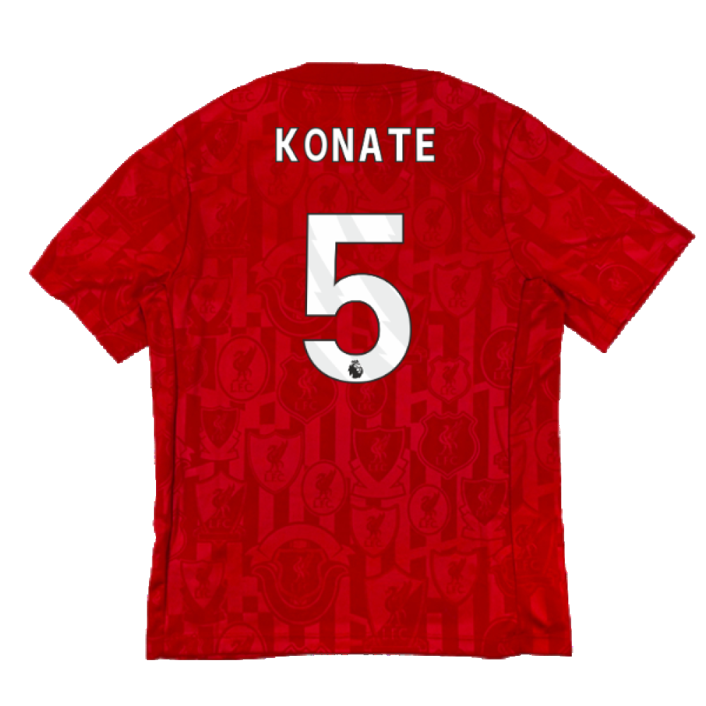 2024-2025 Liverpool Dri-Fit Pre-Match Shirt (Red) (Konate 5)