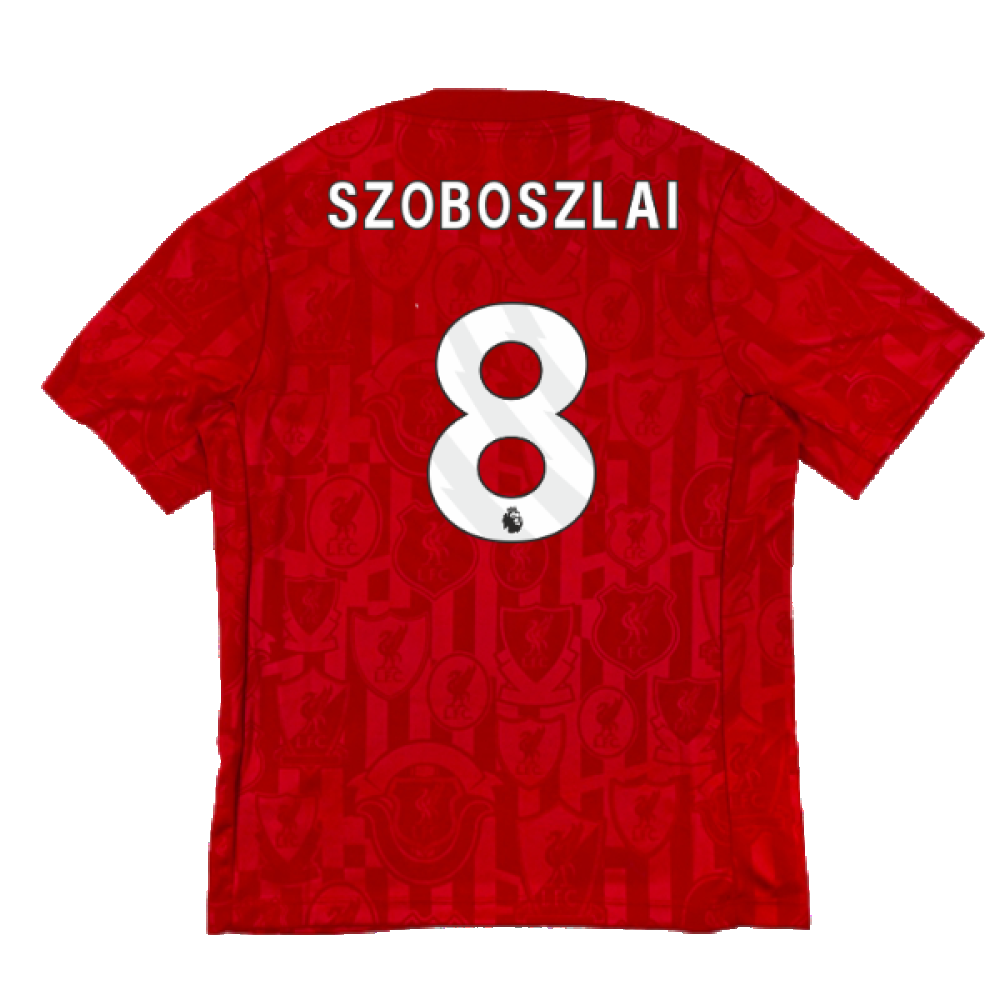 2024-2025 Liverpool Dri-Fit Pre-Match Shirt (Red) (Szoboszlai 8)