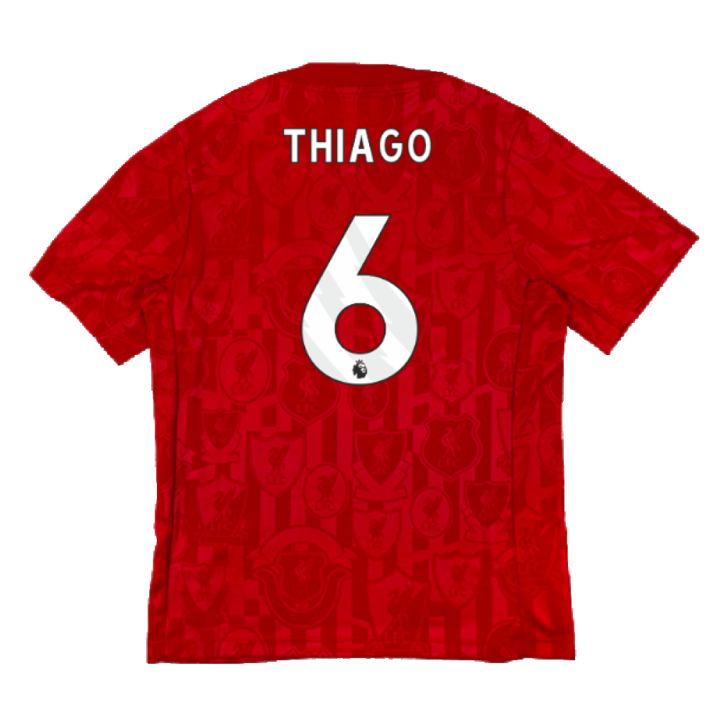 2024-2025 Liverpool Dri-Fit Pre-Match Shirt (Red) (Thiago 6)