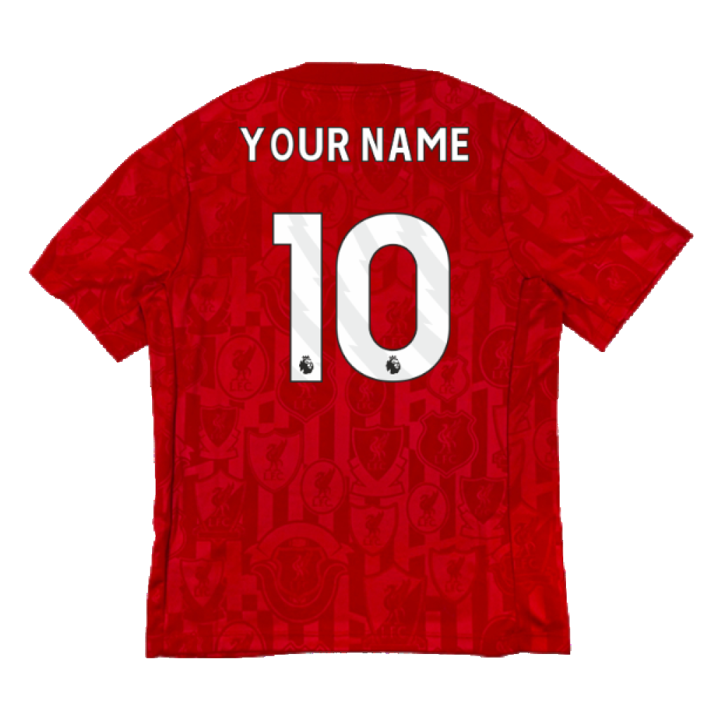 2024-2025 Liverpool Dri-Fit Pre-Match Shirt (Red) (Your Name)